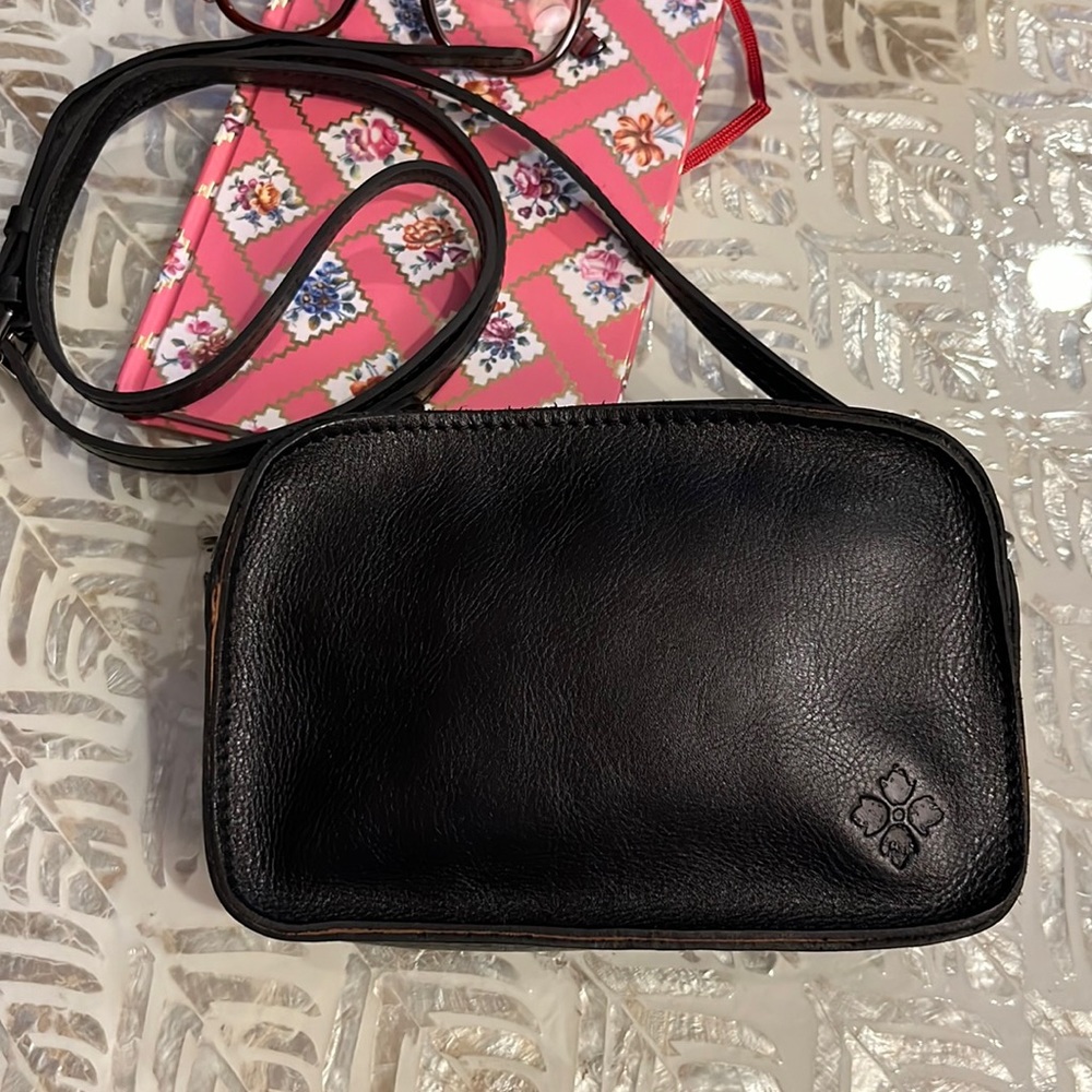 Patricia Nash Black Leather Crossbody